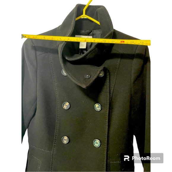 H&M women’s structured pea coat US size 6 - Picture 3 of 7